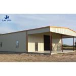 Sliding Door Steel Cattle Shed for Cow and Bull Solid H-shape Steel Beam Main