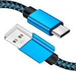 Nylon Braided Straight USB Cable 3m 10ft Type C Fast Charging