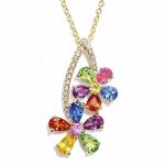 Wholesale 925 Sterling Silver Rainbow CZ Baguette Stones Ring Multicolor Zircon