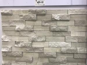 China Wooden Veins Cultured Marble Stone Veneer Rock Face 60*15 3D Looking on sale