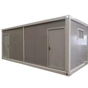 Wholesale End Tourist Bathroom Prefab Metal Carved Panel Portable Public Toilet with Local Standard Electricity and Security Door from china suppliers