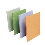 Ready To Ship Flat Polyester Fiber Sound Proof Colorful Acoustic Panel PET Fire