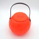 Reusable PP Plastic Containers Custom Halloween Pumpkin Bucket Lantern Candy