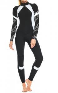 China Ladies Snorkeling Neoprene Surf Suit / Full Surf Bodysuit Lightweight on sale
