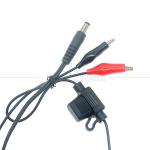 12V DC 5.5X2.1mm to Alligator Clips Fuse Power Cable for Trail Camera