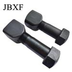 Carbon Steel Excavator Black Blade Track Bolt And Nut M12 M14 M16 M18 M20 M24