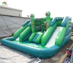 Commercial Water Slide Inflatable Kids Outdoor Double Lane Water Slide Bounce