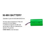 Custom Nickel Rechargeable Battery 2200mah 2.4v Nimh Battery Pack RoHS