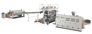 Wholesale Floor Leather Decoration Pvc Sheet Extrusion Line , Lamination Marble Board Extrusion Line from china suppliers
