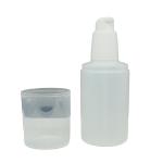 Matte Plastic Lotion Bottles HDPE Container With Airless Pump Cap