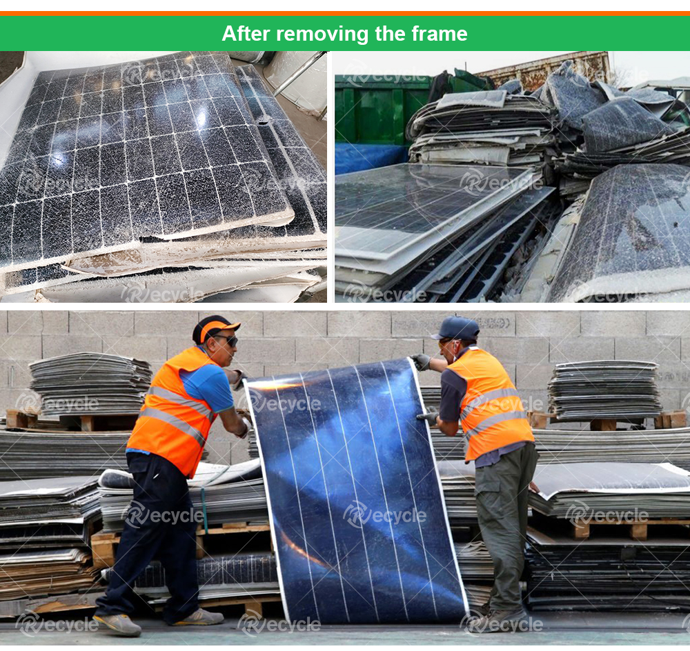 Bifacial Glass Solar Panel Removing Machine for 2000 KG Weight and Aluminum Frame