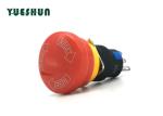 Flame Retardant Plastic Emergency Stop Button Switch 16mm Dustproof Design
