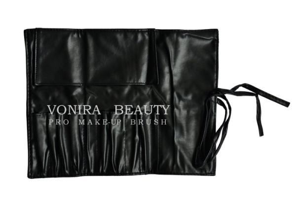 Travel Makeup Brush Rolling Case With Belt Strap Pouch Holder Cosmetic Bag