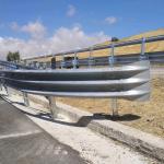 Roadway Safety Hot Dip Galvanized Guardrail Traffic Barrier with Q235 Q345 Steel