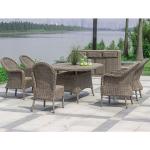 NO Folded Modern Rattan Dinning Table and Chair for Restaurant Rattan Weaving