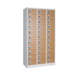 Easy Assembly KD Structure 33 Door Metal Lockers 0.7mm Thickness Electrostatic