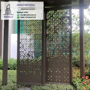 Wholesale Custom Design 1-3mm Aluminum Perforated Panel for Patio Garden Decoration Powder Coating from china suppliers