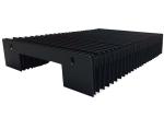 Black Flexible Accordion Bellow Covers Dust Proof Stable Performance