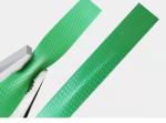 Durable Green Color PET Band Strapping Heavy Duty Embossed Smooth For Packing