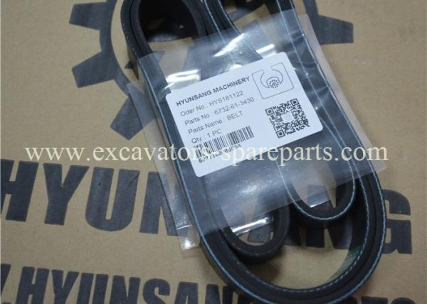 6732-81-3430 6732-81-3330 Engine Belt Rubber For Komastu Excavator PC300-7 PC200