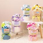 Ready-Made Plush Doll Snack Lollipop Bouquet Multiple Color Option