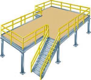 steel structure platform mezzanine floor for site office using