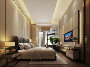 Wholesale SGS Certified Hotel Bedroom Furniture Sets Double Bed Headboard 1800*2000mm from china suppliers