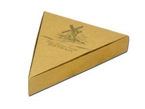 Wholesale Manufacture Wholesale Custom Made Color Printed Kraft Paper Pizza Box Packaging , Triangle Shape Kraft Paper Box from china suppliers