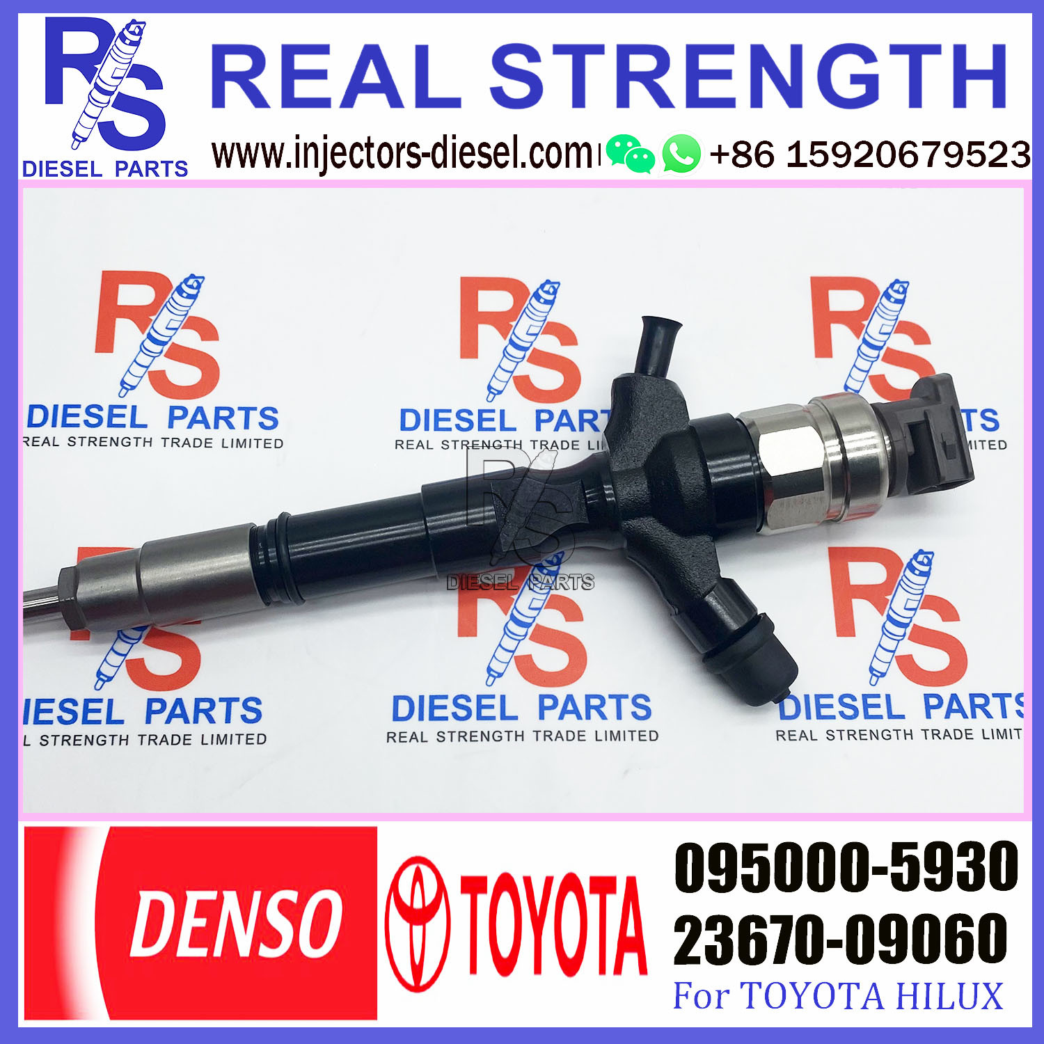Common Rail Fuel Injector 095000-5930 095000-5931 for TOYOTA Common Rail 23670-0L010 23670-09060