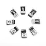 Silver Finish Tape Measure Components Belt Clip 65Mn Steel Material