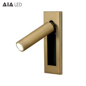 Wholesale Adjustable recessed led reading light/flexible bed wall light/led bedside wall light hotel from china suppliers