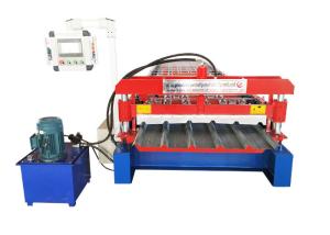 Wholesale Zinc Plating Colored Steel Profile Roll Forming Machine Speed 20-25 M / Min from china suppliers
