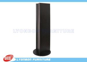 Wholesale Black OEM MDF Pegboard Display Stands Melamine Finish / 500mm * 500mm * 1500mm from china suppliers
