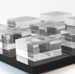 Custom Acrylic Game Set XO Lucite Chess Board 30x30cm For Entertainment