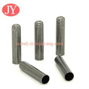 Wholesale High quality plain shoelace aglets, custom logo metal aglets for sale from china suppliers