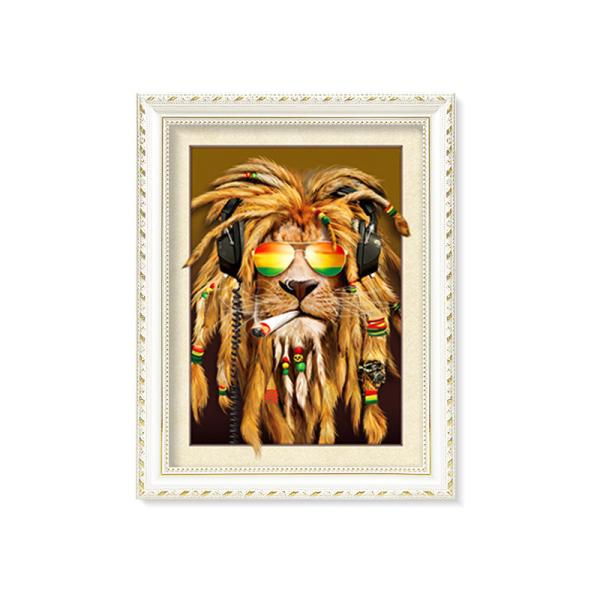 Vivid Tiger Image 3d Lenticular Image For Home 0.76mm Thickness 3d Animal