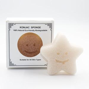 Wholesale Star Shaped Deep Pore Cleansing Natural Konjac Sponge Biodegradable from china suppliers