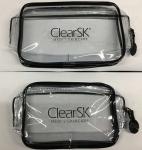 EN71 Clear Cosmetic Pouch , ISO9001 1C Makeup Transparent Bag EVA PVC Zipper