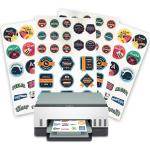 Self Adhesive Sticker 90gsm Glossy Paper Label Materials For Inkjet Printing
