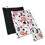 Eco Dry Dual-Sided Performance Microfiber Waffle Golf Towel Custom Logo
