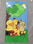 100% cotton velour reactive print small MOQ custom print beach towel