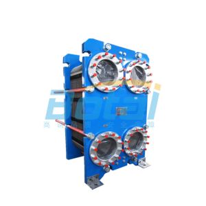 Removable plate heat exchanger with high heat transfer coefficient
