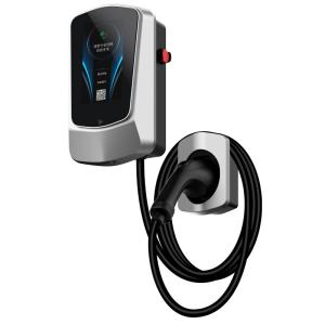 Wholesale Commercial Electric Vehicle Chargers Type 2 App Wall EV Charger 4.3 Inch Display from china suppliers