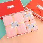 Soft and Absorbent Home Hotel Spa Bath Towel Set Gift in Thick Coral Fleece