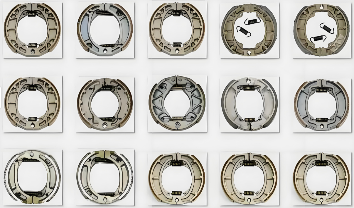 Semi-metallic Motorcycle Parts Motorcycle Brake Lining / Brake Shoe Set for Honda CG125