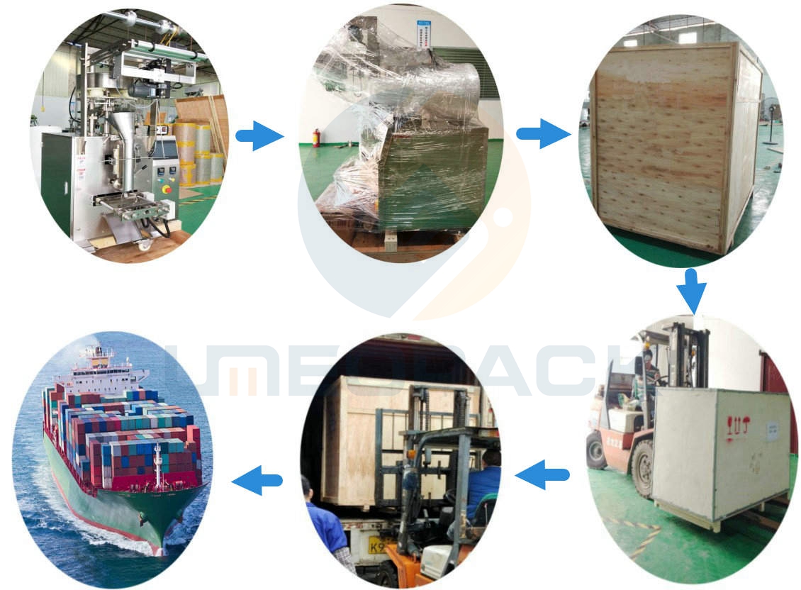 UMEOPACK China low cost automatic small vertical form fill seal snack food pouch packing machine for small business