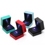 Hanhong Square Spray Paint Multicolor Jewelry Box with Light and Silk Screen