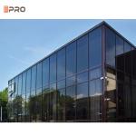 Tempered Glass Aluminium Curtain Wall With Logo And Pattern Printed