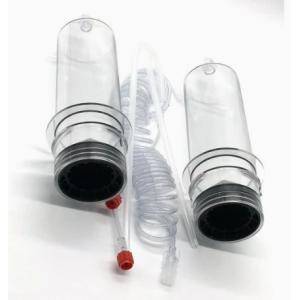 Buy cheap 65ml Medical Disposable Sterile Angiographic Syringe Single / Double Channel from wholesalers