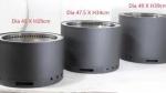 Portable BBQ Stainless Steel Fire Pit Smokeless Black Campfire Stove